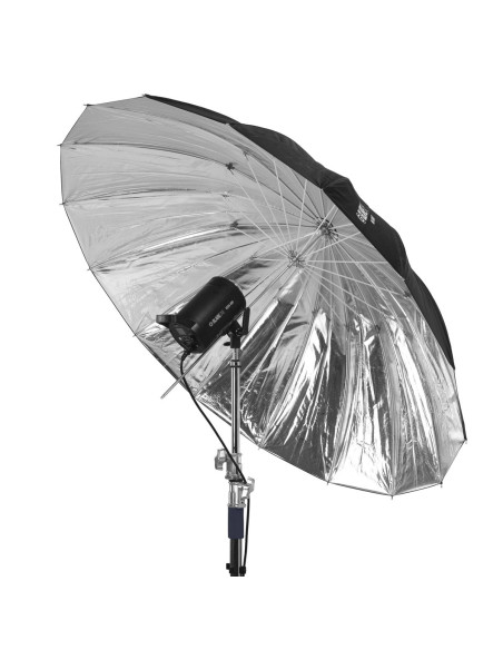 GlareOne Orb 150 Silver - srebrny parasol z dyfuzorem