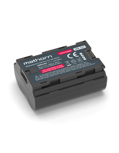 Akumulator Mathorn MB-234 Ultimate 2600mAh USB-C zamiennik NP-W235