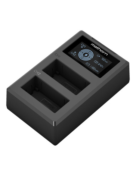 Mathorn MBC-D130 USB-C do Fujifilm NP-W126S ładowarka dwukanałowa