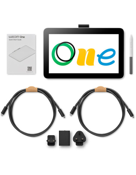 Wacom One 12 - tablet z ekranem 11,6" Full  HD, piórko Wacom One Pen z 4096 poziomami nacisku (2023)