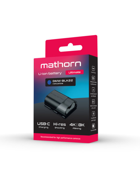 Mathorn MB-254 Ultimate 2600mAh USB-C akumulator zamiennik DMW-BLK22