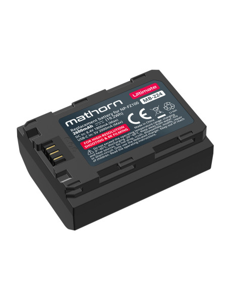 Mathorn MB-224 Ultimate 2600mAh USB-C akumulator zamiennik NP-FZ100