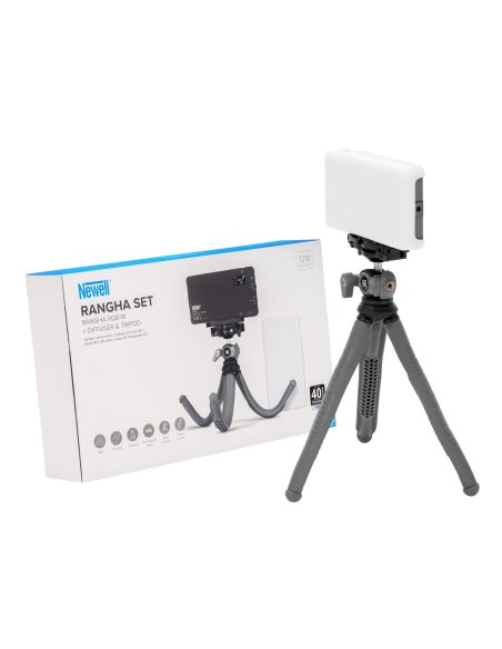 Zestaw Newell Rangha Set - lampa LED RGB-W Rangha z dyfuzorem i statywem
