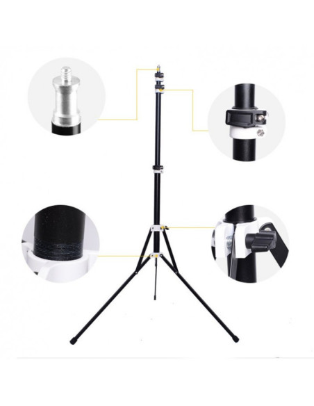 Statyw studyjny oświetleniowy YOGA 200cm / głowica 16mm / gwint 1/4'' / odwracane nogi