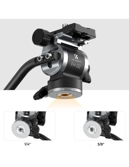 K&F Concept głowica wideo FH-02