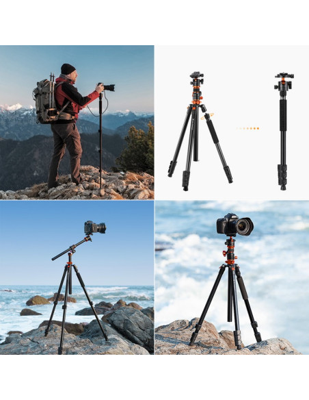 K&F Concept T254A7 statyw  fotograficzny 230cm