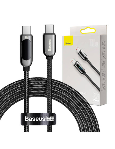 Kabel USB-C do USB-C Baseus Display, 100W, 2m (czarny)