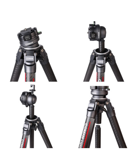 Coman Light-W karbonowy statyw fotograficzny 158cm BIAŁY