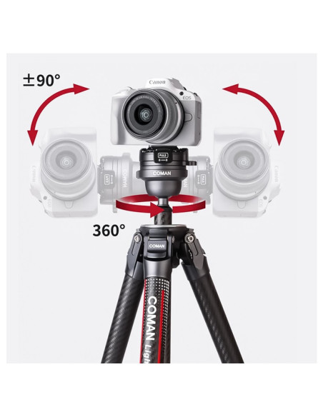 Coman Light-W karbonowy statyw fotograficzny 158cm BIAŁY