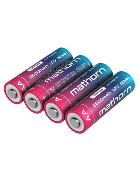 Zestaw akumulatorów Mathorn Ultimate AA NiMH 2600 mAh NiMH HR6 1.2V 4szt