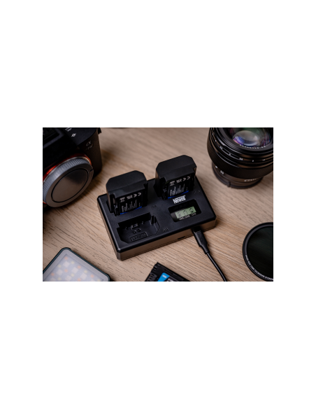 Ładowarka trójkanałowa Newell TT-USB-C do akumulatorów NP-FZ100 do Sony