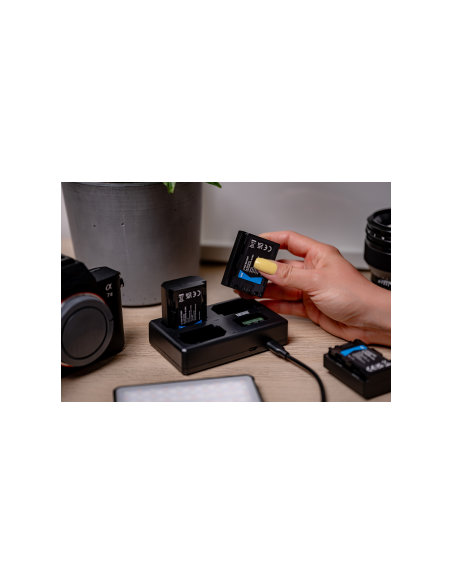 Ładowarka trójkanałowa Newell TT-USB-C do akumulatorów NP-FZ100 do Sony