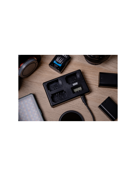 Ładowarka trójkanałowa Newell TT-USB-C do akumulatorów NP-FZ100 do Sony