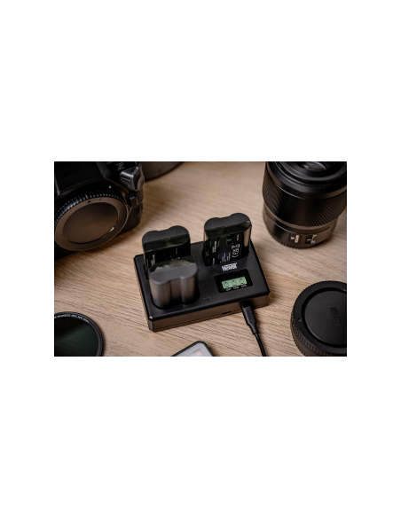 Ładowarka trójkanałowa Newell TT-USB-C do akumulatorów EN-EL15 do Nikon