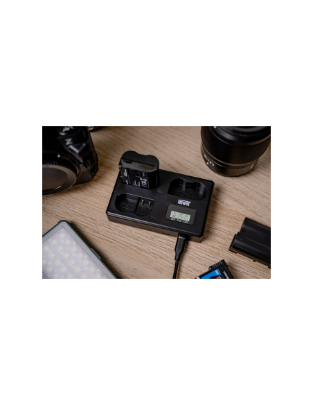 Ładowarka trójkanałowa Newell TT-USB-C do akumulatorów EN-EL15 do Nikon