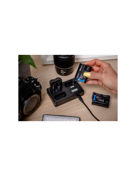 Ładowarka trójkanałowa Newell TT-USB-C do akumulatorów EN-EL15 do Nikon