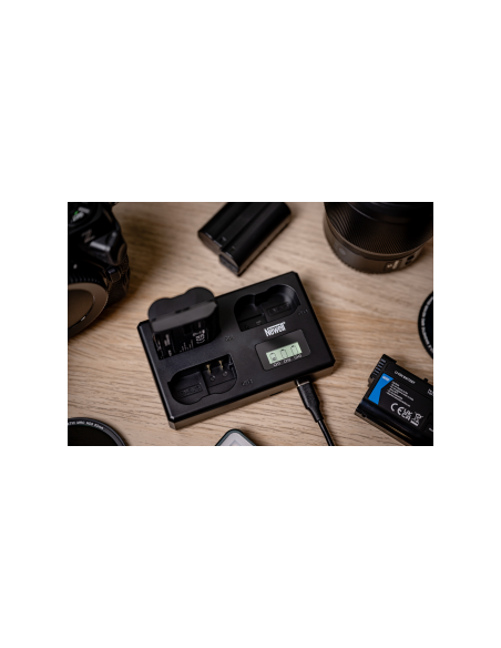 Ładowarka trójkanałowa Newell TT-USB-C do akumulatorów EN-EL15 do Nikon