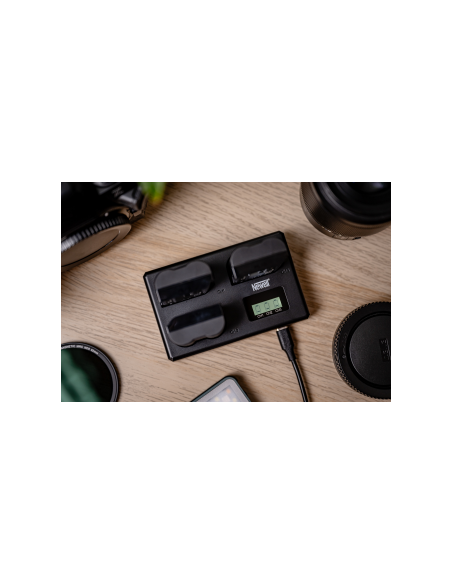 Ładowarka trójkanałowa Newell TT-USB-C do akumulatorów EN-EL15 do Nikon