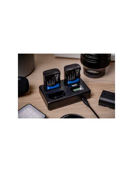 Ładowarka trójkanałowa Newell TT-USB-C do akumulatorów LP-E6 do Canon