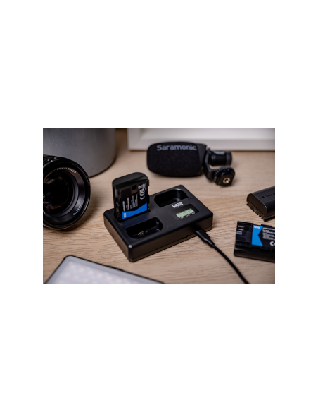 Ładowarka trójkanałowa Newell TT-USB-C do akumulatorów LP-E6 do Canon