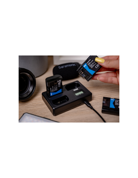 Ładowarka trójkanałowa Newell TT-USB-C do akumulatorów LP-E6 do Canon