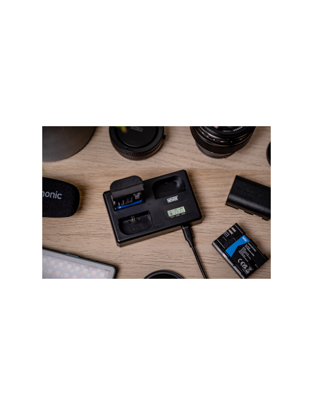 Ładowarka trójkanałowa Newell TT-USB-C do akumulatorów LP-E6 do Canon