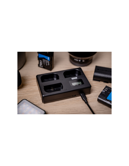Ładowarka trójkanałowa Newell TT-USB-C do akumulatorów LP-E6 do Canon