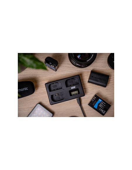 Ładowarka trójkanałowa Newell TT-USB-C do akumulatorów LP-E6 do Canon