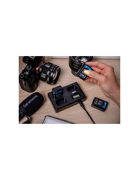 Ładowarka trójkanałowa Newell TT-USB-C do akumulatorów NP-FW50 do Sony