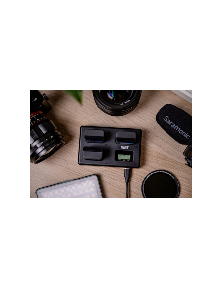 Ładowarka trójkanałowa Newell TT-USB-C do akumulatorów NP-FW50 do Sony