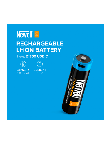 Akumulator Newell 21700 USB-C 5000 mAh 2 szt....