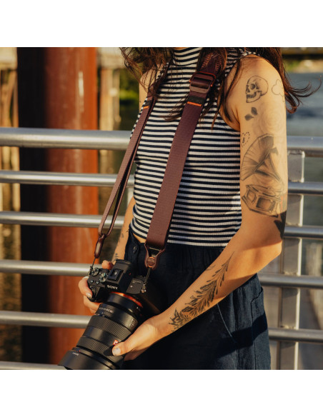 Peak Desing pasek na szyję lub ramię SLIDE LITE Eclipse v3 - fioletowy