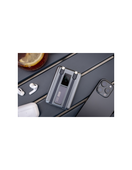 Power Bank Newell MS-10000 Pro MagSafe 10000 mAh Lightning, USB-C - szary