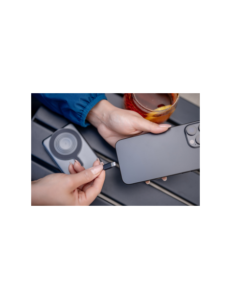 Power Bank Newell MS-10000 Pro MagSafe 10000 mAh Lightning, USB-C - szary