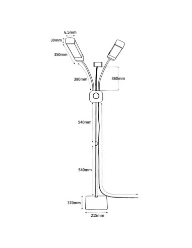Lampa kosmetyczna LED MITOYA LUMERA 3000-6000K...