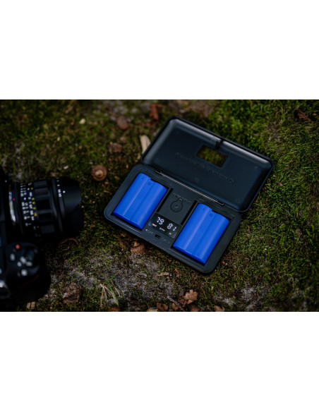 Ładowarka dwukanałowa Newell LCD z funkcją power banku i czytnikiem kart SD do akumulatorów EN-EL15