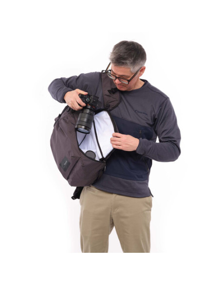 Shimoda Side Lite 22 Backpack plecak czarno biała kratka