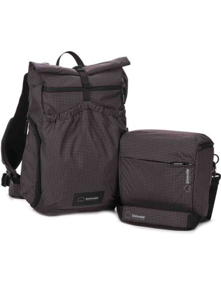 Shimoda Side Lite 22 Women's Starter Kit plecak czarno biała kratka