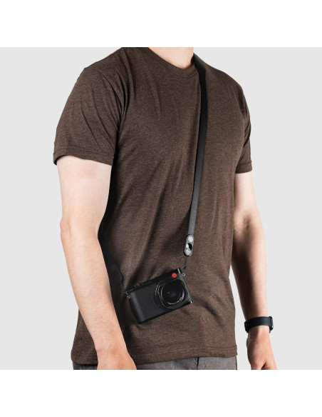 Pasek Peak Design Form Leather Camera Strap Long Black - czarny