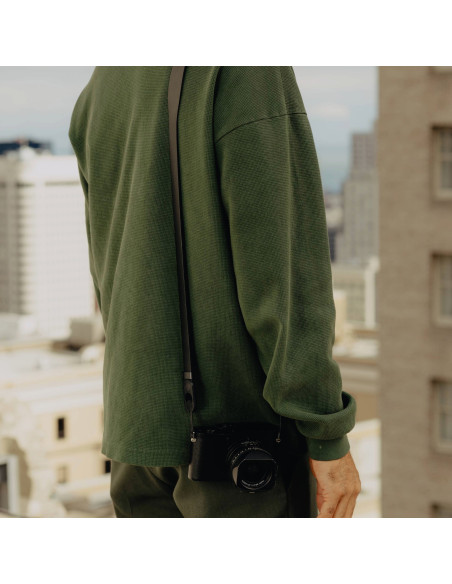 Pasek Peak Design Form Leather Camera Strap Long Black - czarny