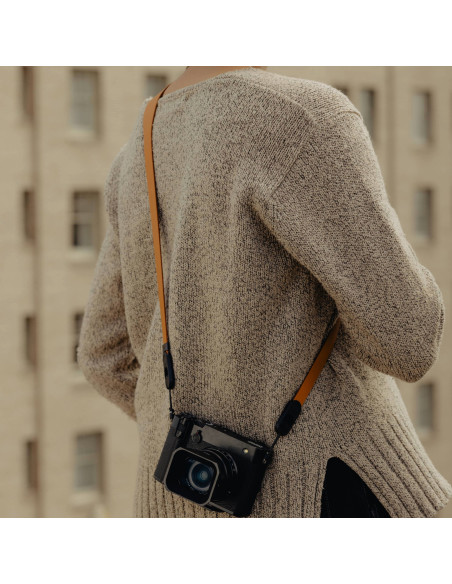 Pasek Peak Design Form Leather Camera Strap Standard Amber - bursztynowy