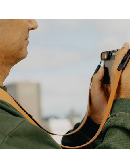 Pasek Peak Design Form Leather Camera Strap Long Amber - bursztynowy