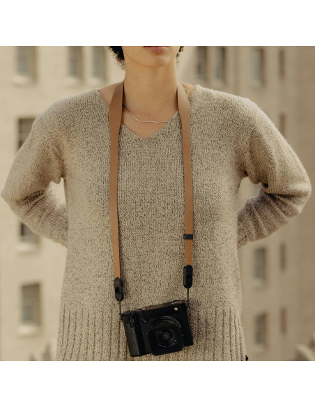 Pasek Peak Design Form Leather Camera Strap Standard Tan - brązowy