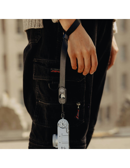 Pasek Na Nadgarstek Peak Design Cuff Leather Black - czarny