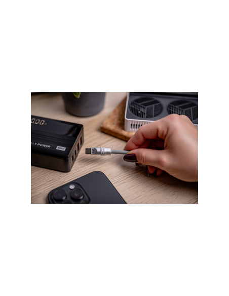 Kabel Newell USB-C - USB-C 100 W, 2 m, silikonowy, szary