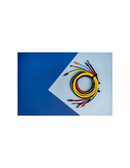 Kabel Newell USB-C - USB-C 100 W, 2 m, silikonowy, czerwono-granatowy