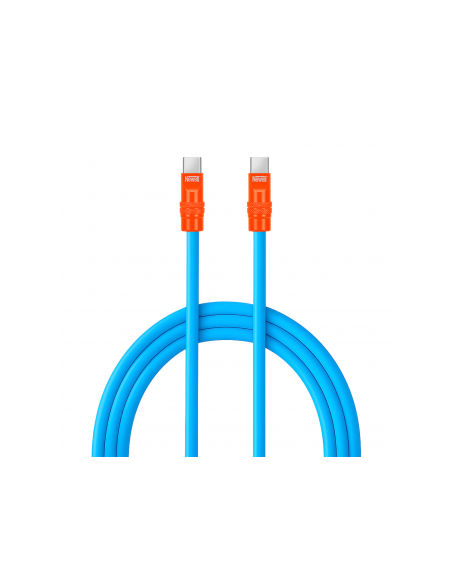Kabel Newell USB-C - USB-C 100 W, 2 m, silikonowy, niebiesko-pomarańczowy