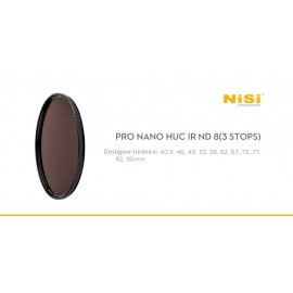 Filtr Szary NiSi Pro nano HUC IR ND8 (0.9) 2
