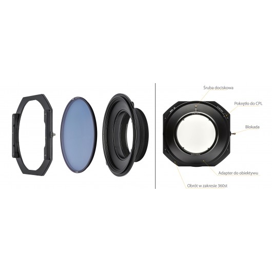 Uchwyt filtrowy 150mm NiSi S5 kit NC CPL