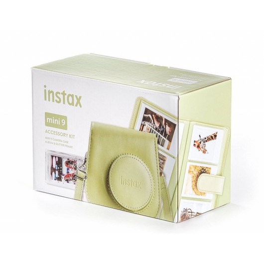 Zestaw akcesoriów Instax MINI 9 (Futerał, Album, Ramka) Lime Green Limonkowy
